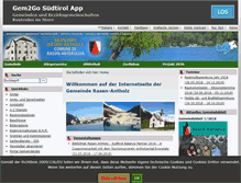 Tablet Screenshot of comune.rasunanterselva.bz.it